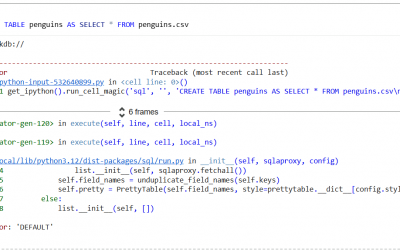 SQL in Jupyter Notebook (or Google Colab) – with DuckDB & JupySQL